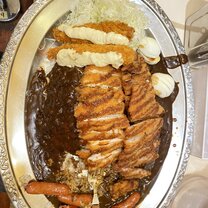 One of the eating challenges at a restaurant.