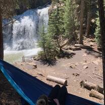 Me hangin by a beautiful waterfall