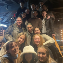 Final going away dinner with the entire group. One final goodbye.