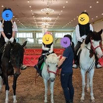 Horseback riding with the host family!