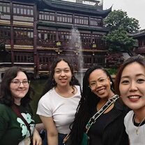 Me (green shirt), my au pair friends, and our coordinator!