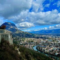 The highest point in Grenoble, the Bastille, which has amazing views of the city and provides an amazing hiking experience for visitors.