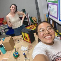 Service Learning with my roommate M.W. 