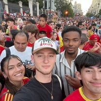 Championship parade for the Spanish National team