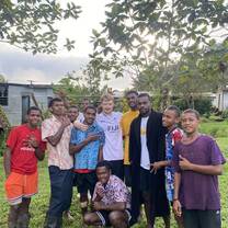 Me with some of the Fijian youth