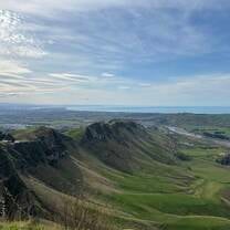 View from a bike ride to the top of Te Mate peak 