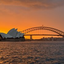 One of the various beautiful Sydney sunsets. 