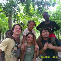 My friends and I in the community of Monte Coca spending time with the kids. 