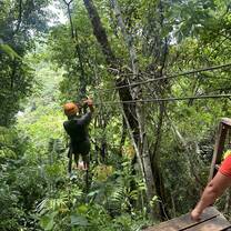 Zip lining in Belize