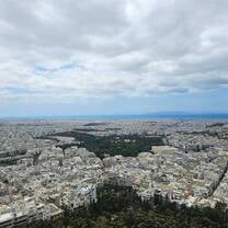 View of Athens from top of Lycabettus Hill