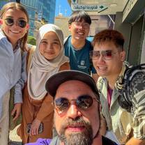 With other volunteers