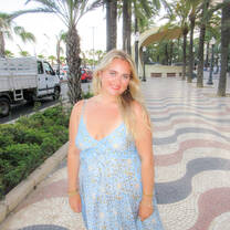 On the famous Explanada of Alicante