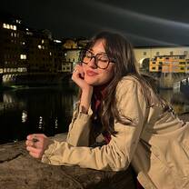 My first weekend in Florence, in front of Ponte Vecchio!