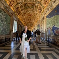 Taken in the hall of maps at the Vatican museums