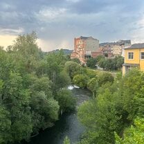 The town of ponferrada 