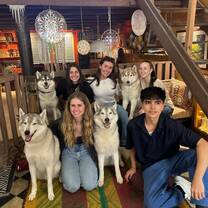 Me in Barcelona at a husky place w my friends :)