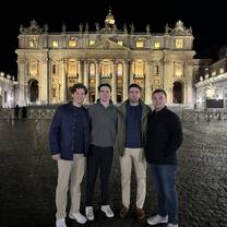 My friends and I outside the Vatican on the first night we got there.
