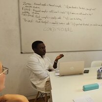 teaching an english class