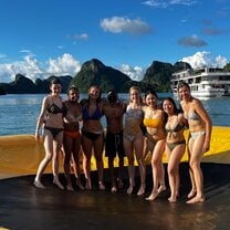 Ha Long Bay Cruise with all of my new Worldwide friends.