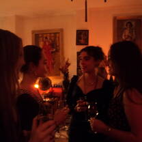 Drinks with our life drawing teacher