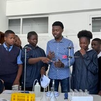 In the laboratory with my students