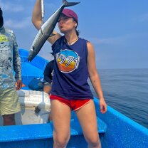 Embracing deep sea fishing! 