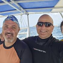Off to my first dive! 