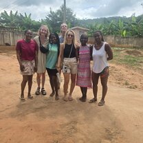 Myself, the other volunteers, and some of our Local Team on my last day in Ghana