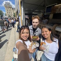 My friends and I at a Bread Festival in Paris!