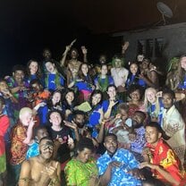 This is everyone after we completed our meke (traditional dance) on the final night!!!