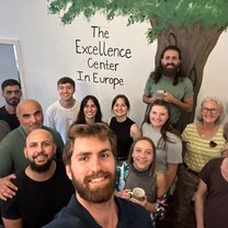 At the new centre in Halle