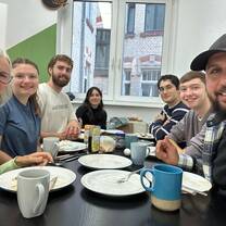 Breakfast together each morning
