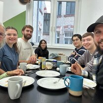 Breakfast together each morning