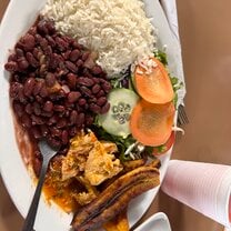 Traditional Costa Rican Meal