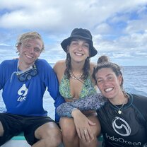 Happy divers