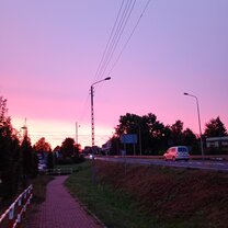 My first sunset in Poland