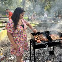 Having a grill