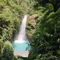 beautiful waterfall in the jungle 