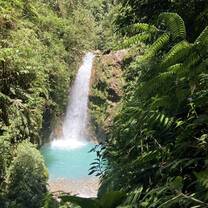 beautiful waterfall in the jungle 