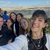 at the top of the effiel tower