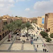 AUC plaza from the rooftop