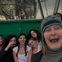 Us with the director Andrea at Phare de Gatteville