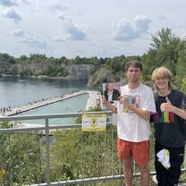 Exploring with my brother