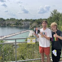 Exploring with my brother