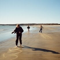 Wintry beach