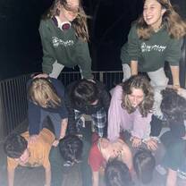 Pyramid on the last night of the program