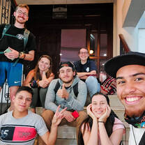 Us at Louise's photography exhibition