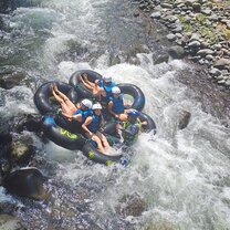 Rafting in Mindo (a weekend trip organised by the school)