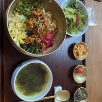 First time trying bibimbap in Korea