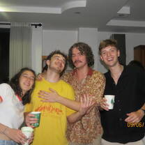At a flat party